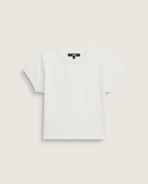 Women Vans Jersey Knit Shirt in Marshmallow White