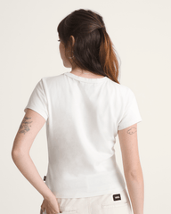 Women Vans Jersey Knit Shirt in Marshmallow White