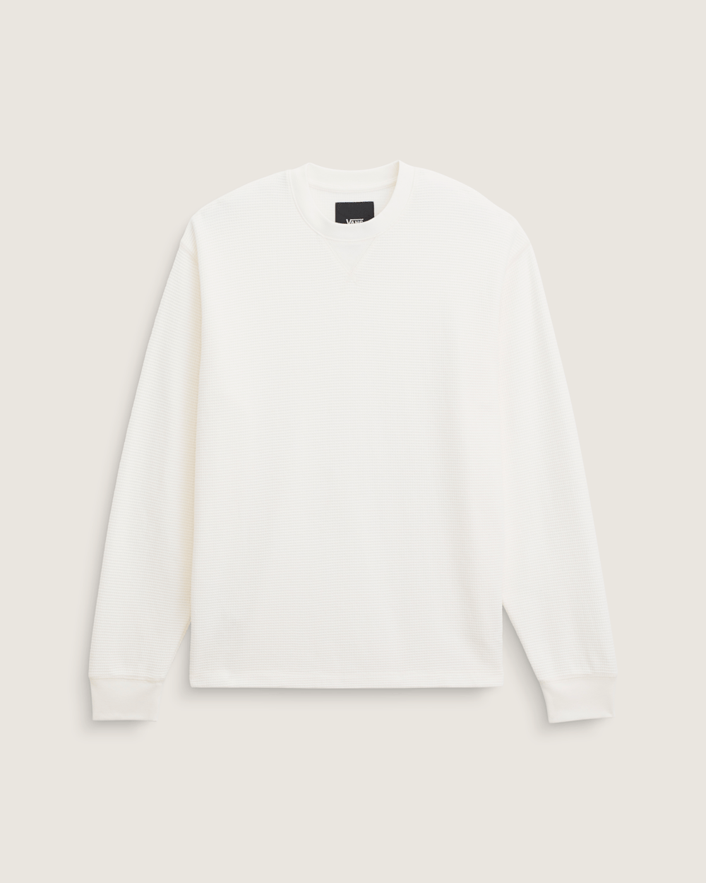 Women|Men Vans Navigate Long Sleeve Thermal Shirt in Egret White