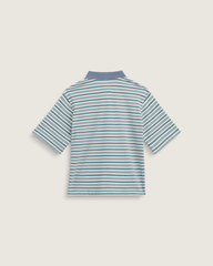 Women Vans Swing Knit Polo Shirt in Glacial Slate Blue