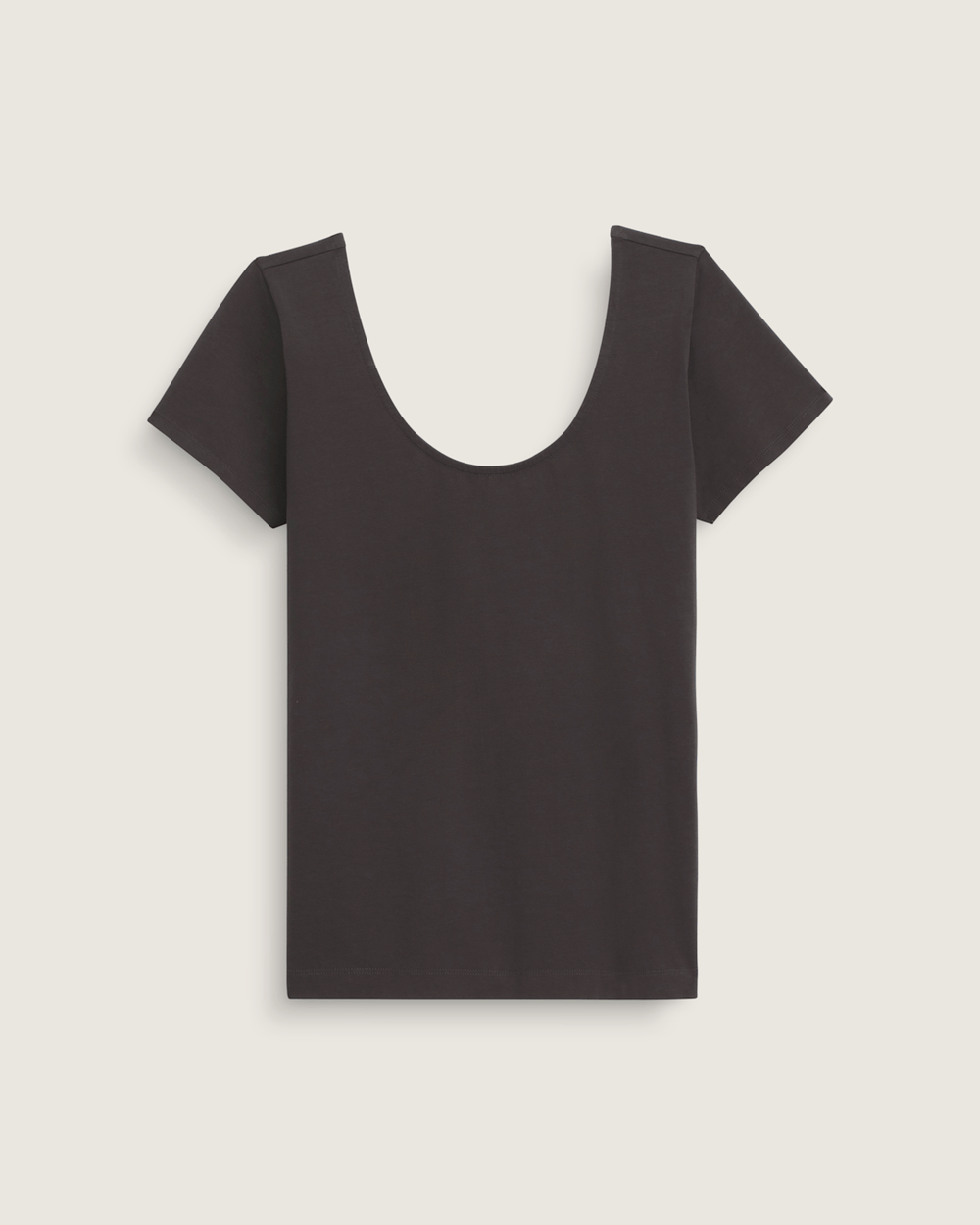 Women Vans Double Scoop T-Shirt in Faded Black