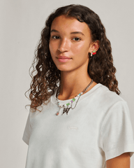 Women Vans Salton T-Shirt in Marshmallow White