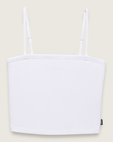 Women Vans Drew Rib Tube Top in White
