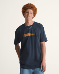 Women Vans Blur Drop T-Shirt in Navy