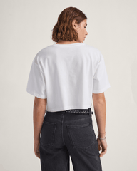 Women Vans Rhythm Relaxed Crop T-Shirt in White