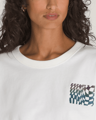 Women Vans Wildthorn Reflective T-Shirt in Cream White