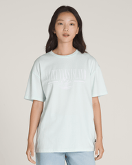 Women Vans Vintage Retro Isle T-Shirt in White Mint