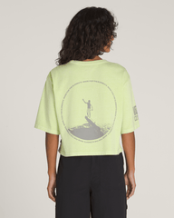 Women Vans Big Cypress T-Shirt in Shadow Lime Green