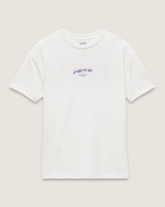 Women Vans Firemade T-Shirt in White / Purple