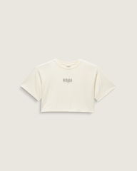 Women Vans Grafitti Nightwash T-Shirt in Lemon Icing Cream White