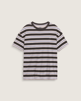 Women Vans Salton Stripe Checkerboard T-Shirt in Checkerboard Sepia Rose Pink / Black