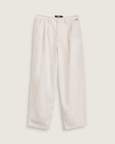 Women Vans Pleated Pants in Turtledove White