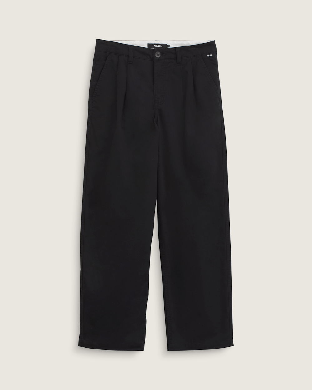 Women Vans Pleated Pants in Black