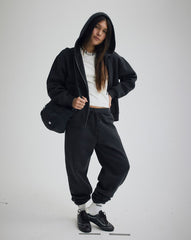 Women Vans Salton Fleece Jogger Pants in Black