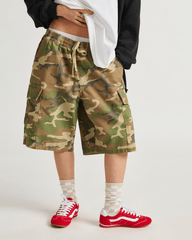 Women|Men Vans Range Cargo Loose 22'' Shorts in Vintage Camo Brown / Green