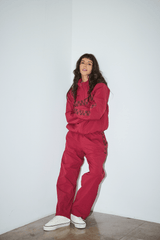 Women|Men Vans Ronnie Track Pants in Bordeaux Red