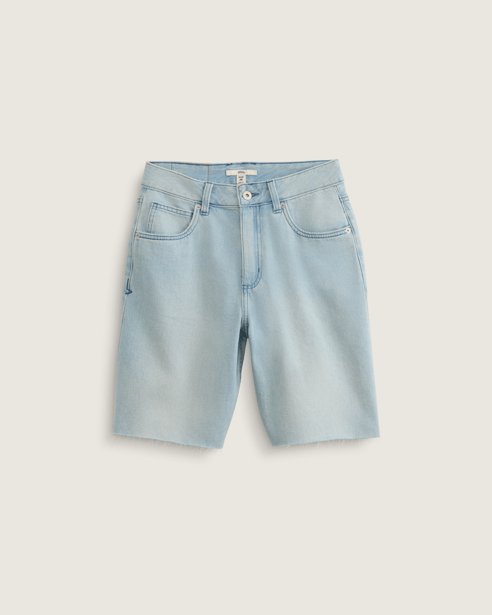 Women Vans Sirelle Cut-Off 9'' Jorts in Light Stonewash Blue