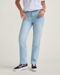 Women Vans Annabelle Pants in Light Stonewash Blue