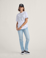 Women Vans Annabelle Pants in Light Stonewash Blue