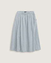 Women Vans Francesca Full Plaid Skirt in Blue / White