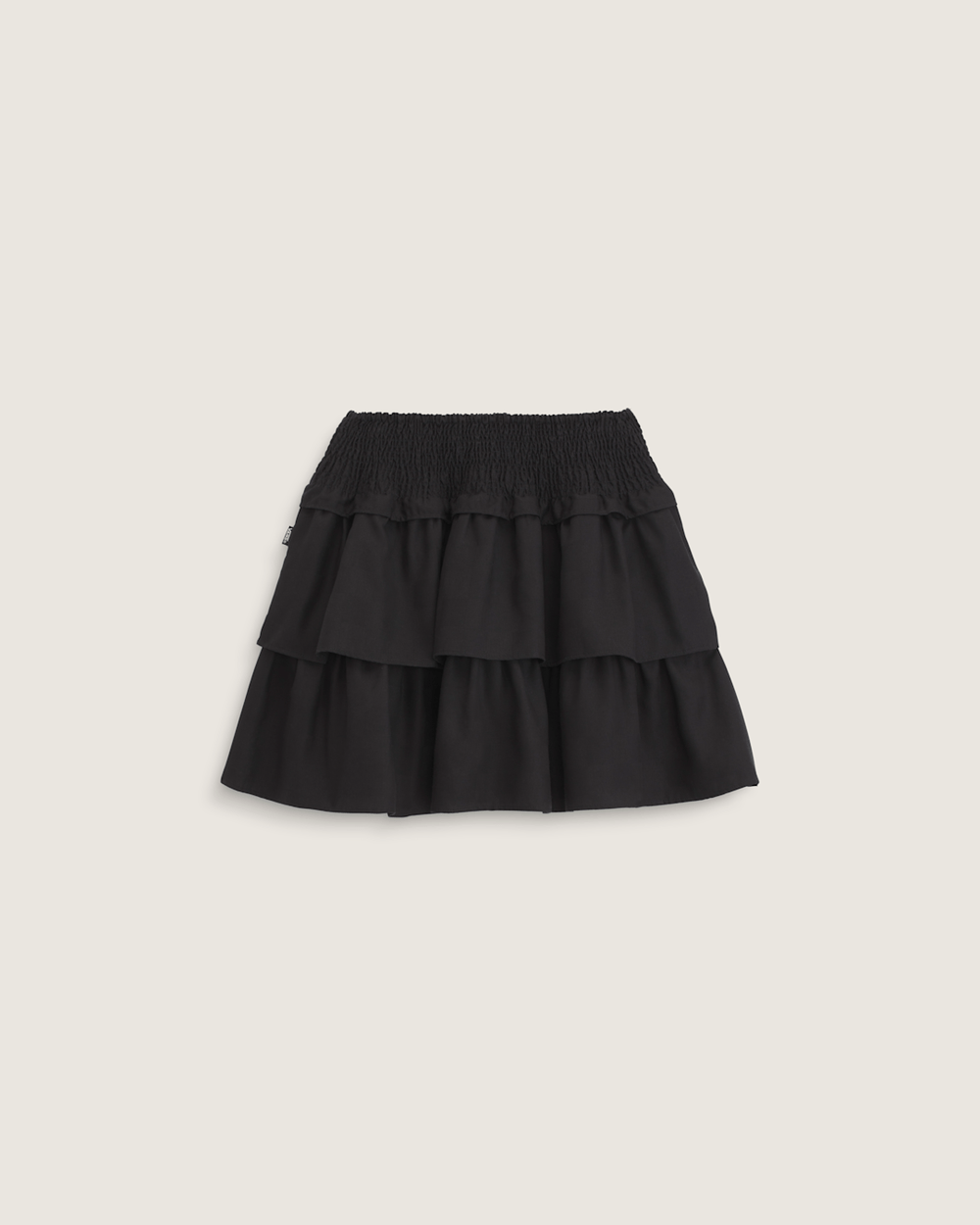 Women Vans Ava Tiered Mini Skirt in Black