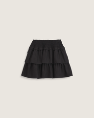 Women Vans Ava Tiered Mini Skirt in Black