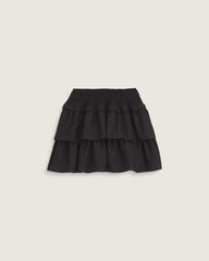 Women Vans Ava Tiered Mini Skirt in Black