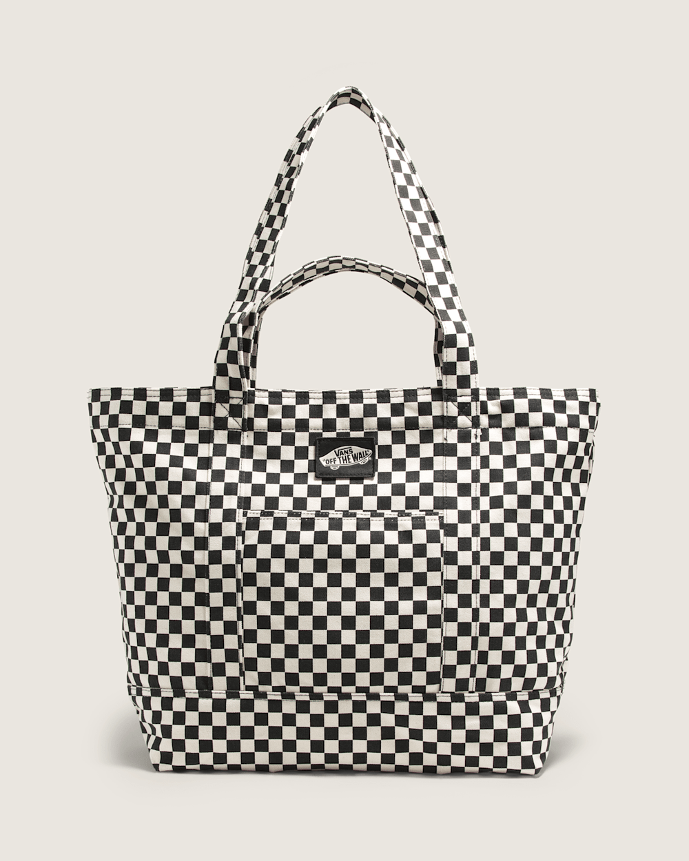 Women|Men Vans Tell All Zip Tote Bag in Checkerboard Black