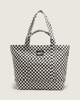 Women|Men Vans Tell All Zip Tote Bag in Checkerboard Black