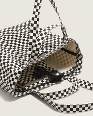 Women|Men Vans Tell All Zip Tote Bag in Checkerboard Black
