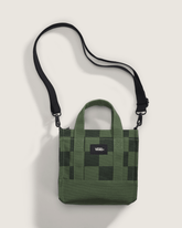 Women|Men Vans Lil Pergs Tote Bag in Checkerboard Pine Forest Green