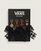 Women|Men Vans Vans Ws Romance Riot Shoe Charm Set in Red / Gold Yellow