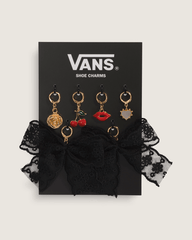 Women|Men Vans Vans Ws Romance Riot Shoe Charm Set in Red / Gold Yellow