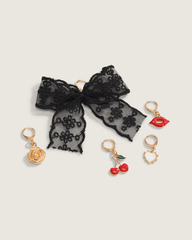 Women|Men Vans Vans Ws Romance Riot Shoe Charm Set in Red / Gold Yellow
