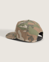 Women|Men Vans Classic Script Snapback Hat in Vintage Camo Brown
