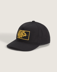 Women|Men Vans Vans Formula Snapback Hat in Black / Burnt Gold Yellow