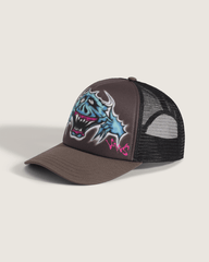 Women|Men Vans Wyman Trucker Hat in Coal Brown