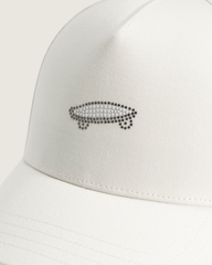Women|Men Vans Bow Back Hat in Marshmallow White