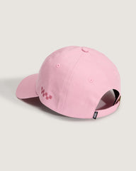 Women|Men Vans Checkerboard Side Snapback Hat in Dawn Pink