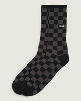 Women|Men Vans Checkerboard Crew Socks in Checkerboard Black / Charcoal