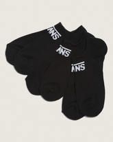 Women|Men Vans Classic Kick Socks 3-Pack in Black