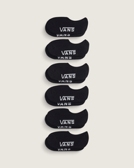 Women|Men Vans Classic No Show Socks 6-Pack in Black