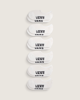 Women|Men Vans Classic No Show Socks 6-Pack in White
