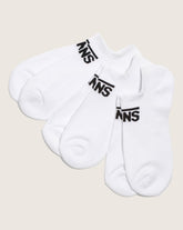 Women|Men Vans Classic Kick Socks 3-Pack in White