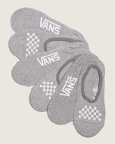 Women|Men Vans Classic Canoodle Socks 3-Pack in Heather Grey