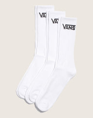 Women|Kids Vans Kids Classic Crew Socks 3-Pack in White