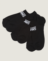 Women|Kids Vans Kids Classic Kick Socks 3-Pack in Black