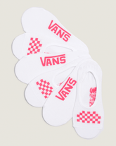 Women|Kids Vans Kids Classic Canoodle Socks 3-Pack in White / Wild Orchid Pink