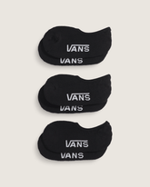 Women|Kids Vans Kids Classic No Show Socks 3-Pack in Black