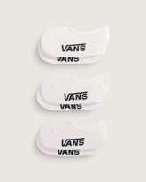 Women|Kids Vans Kids Classic No Show Socks 3-Pack in White